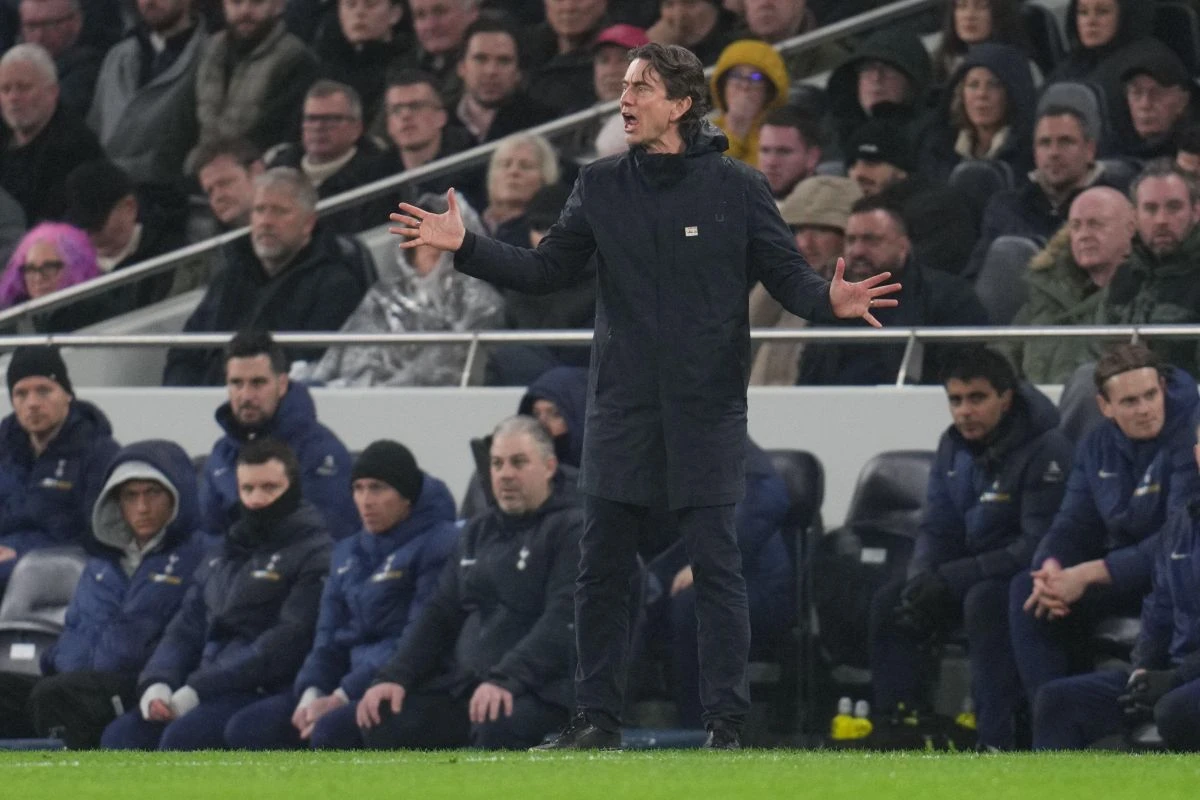 Thomas Frank sur le banc de Tottenham @Alamy