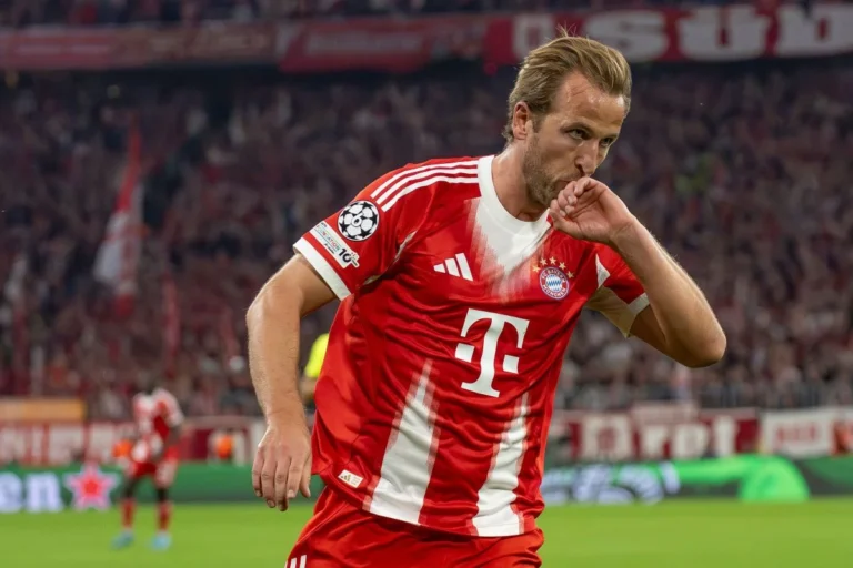 Harry Kane sous le maillot du Bayern Munich @Alamy