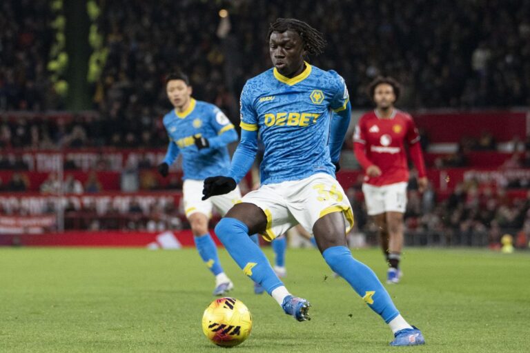 Mateus Mané sous le maillot de Wolverhampton @Alamy