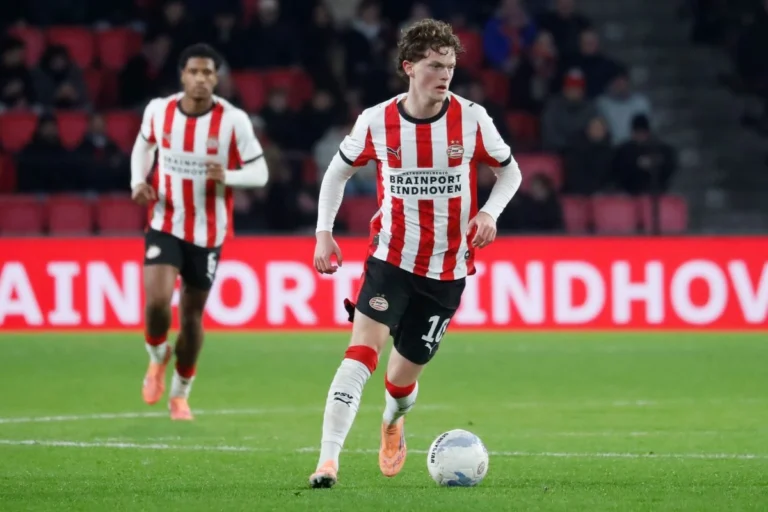 Paul Wanner sous le maillot du PSV Eindhoven @Alamy