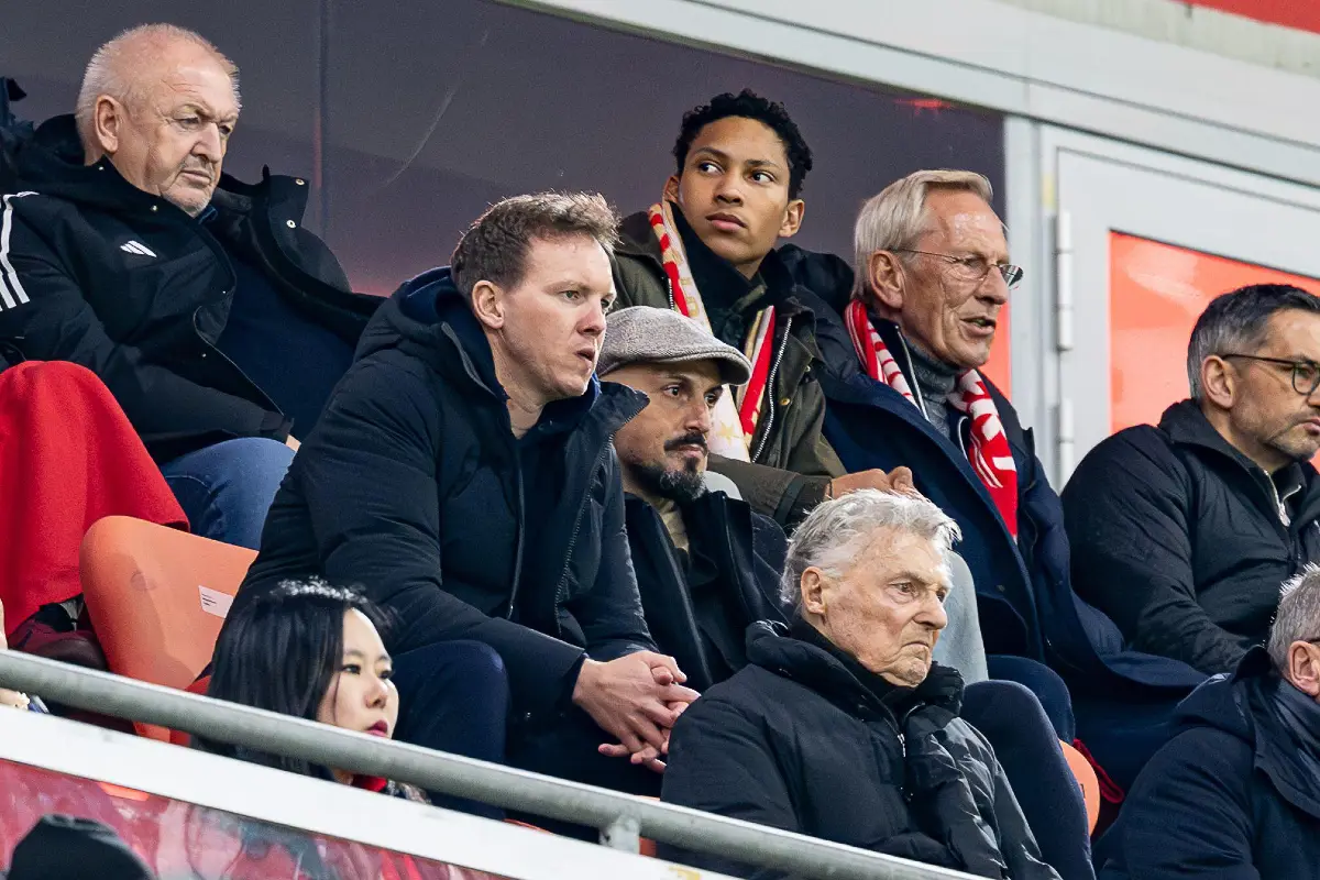 Julian Nagelsmann dans les tribunes