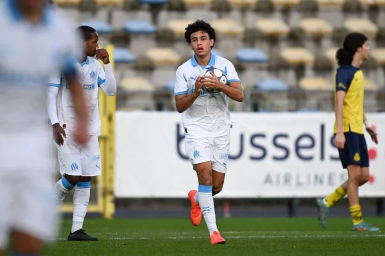 Saïd Remadnia sous le maillot de l'OM