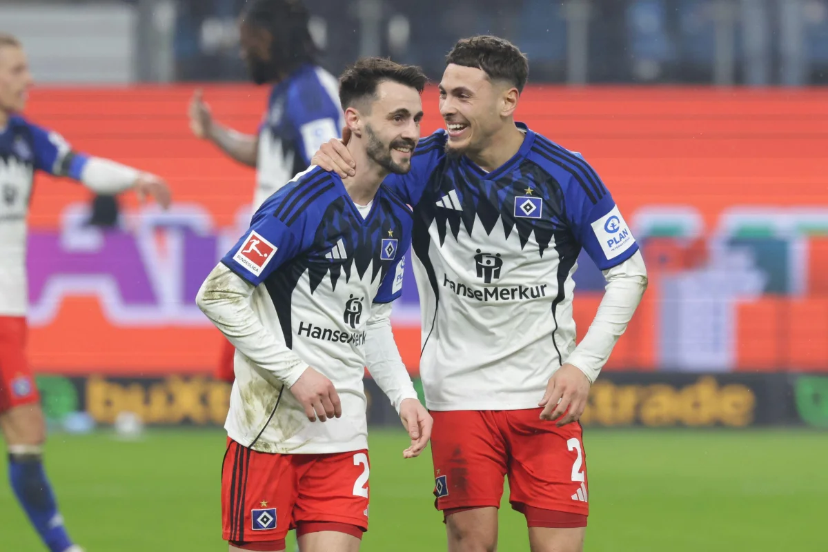 William Mikelbrencis sous le maillot d'Hambourg