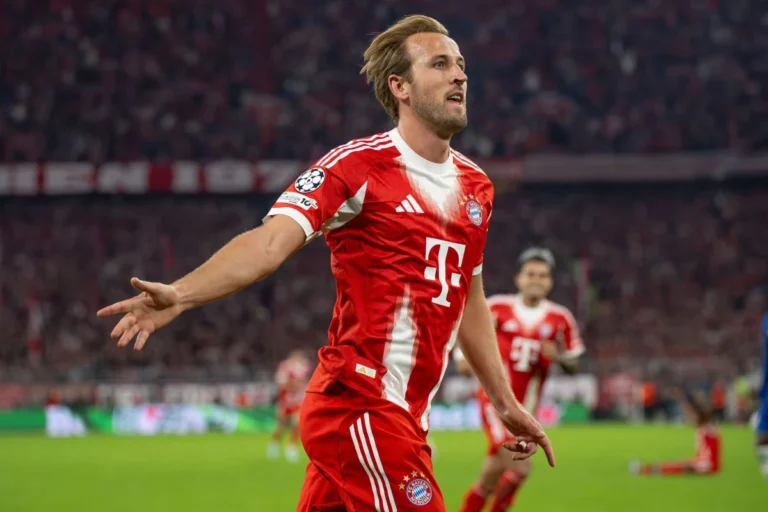 Harry Kane sous le maillot du Bayern Munich @Alamy