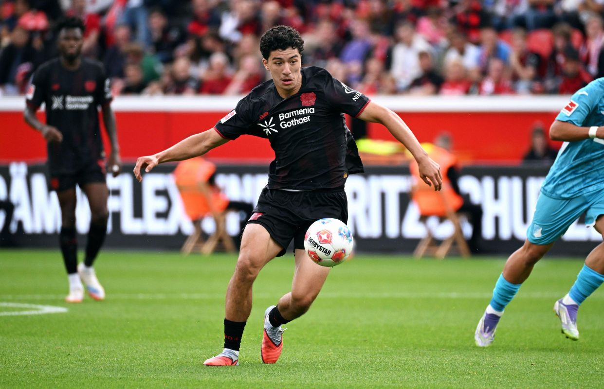 Ibrahim Maza sous le maillot de Leverkusen @Alamy