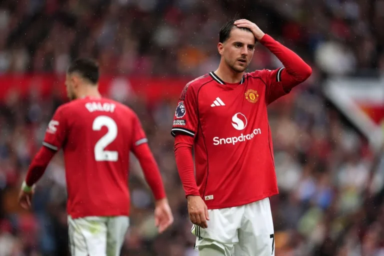 Mason Mount sous le maillot de Manchester United @Alamy