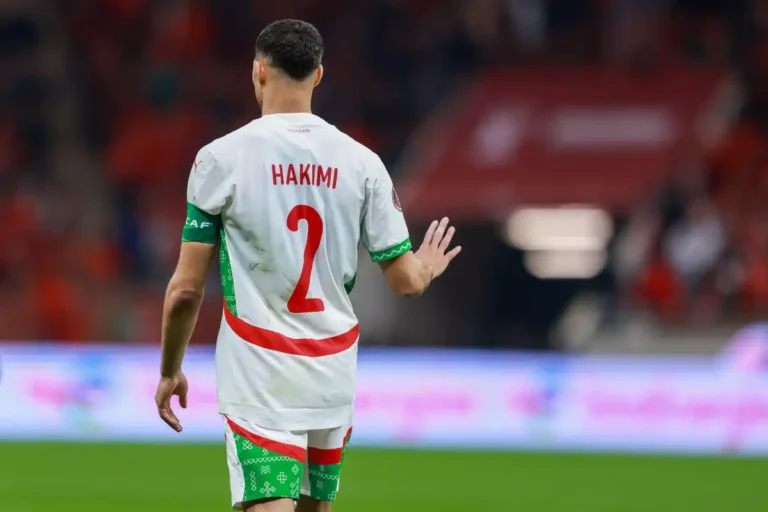 Achraf Hakimi sous les couleurs du Maroc ©Alamy