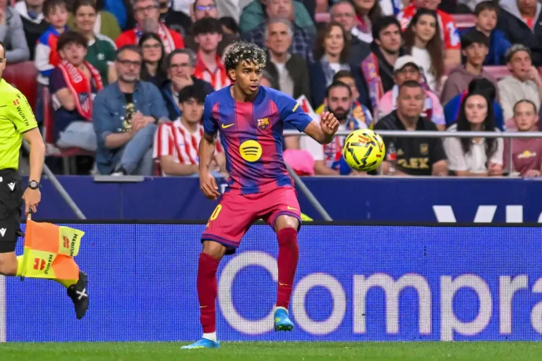 Lamine Yamal sous les couleurs du FC Barcelone ©Alamy