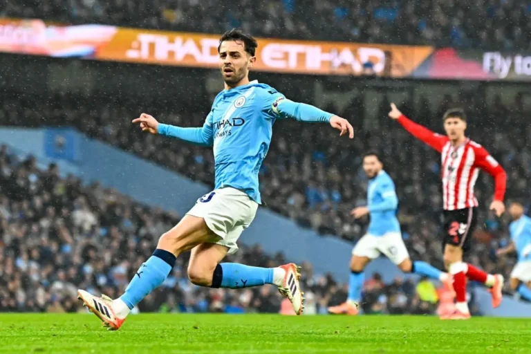 Bernardo Silva sous le maillot de Manchester City @Alamy