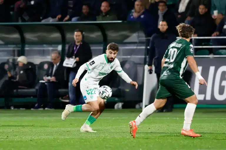Zuriko Davitashvili sous le maillot de l'ASSE
