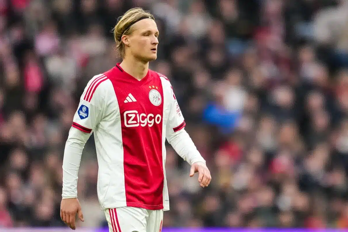 Kasper Dolberg sous le maillot de l'Ajax @Alamy