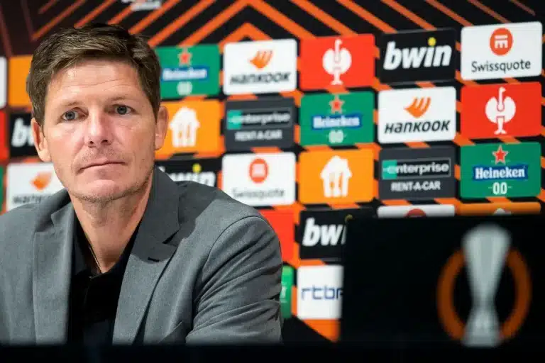 Oliver Glasner le coach de Crystal Palace @Alamy