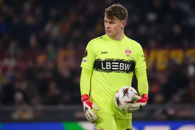 Alexander Nübel sous le maillot de Stuttgart @Alamy