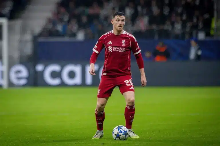 Andrew Robertson sous le maillot de Liverpool @Alamy