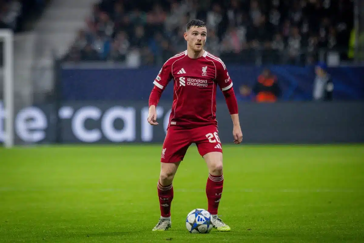 Andrew Robertson sous le maillot de Liverpool @Alamy