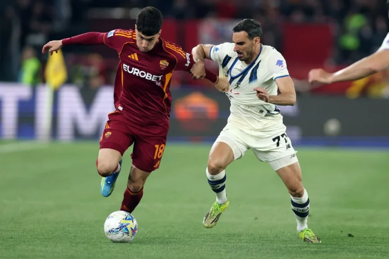 Marias Soulé sous le maillot de l'AS Roma @Alamy