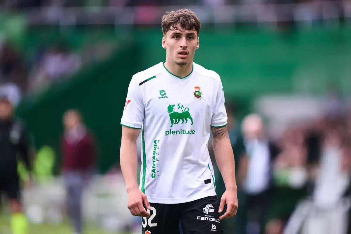 Jorge Salinas avec le Racing Santander