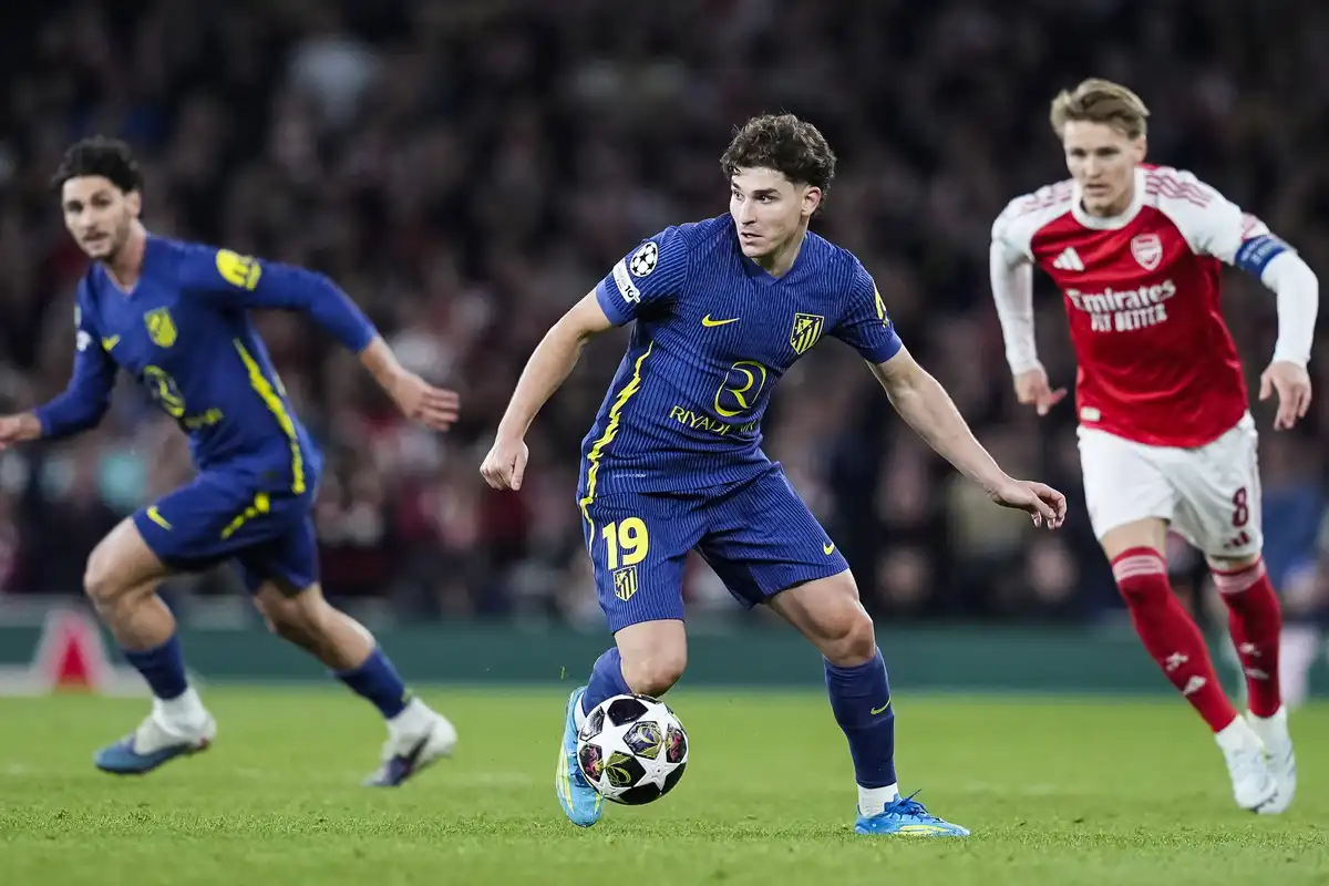 Julian Alvarez vers Arsenal ©Alamy