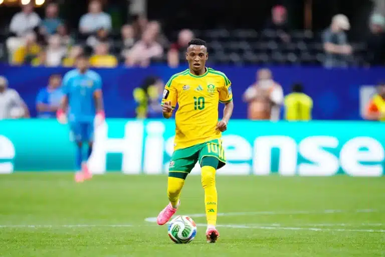 Relebohile Mofokeng sous le maillot de l'Afrique du Sud