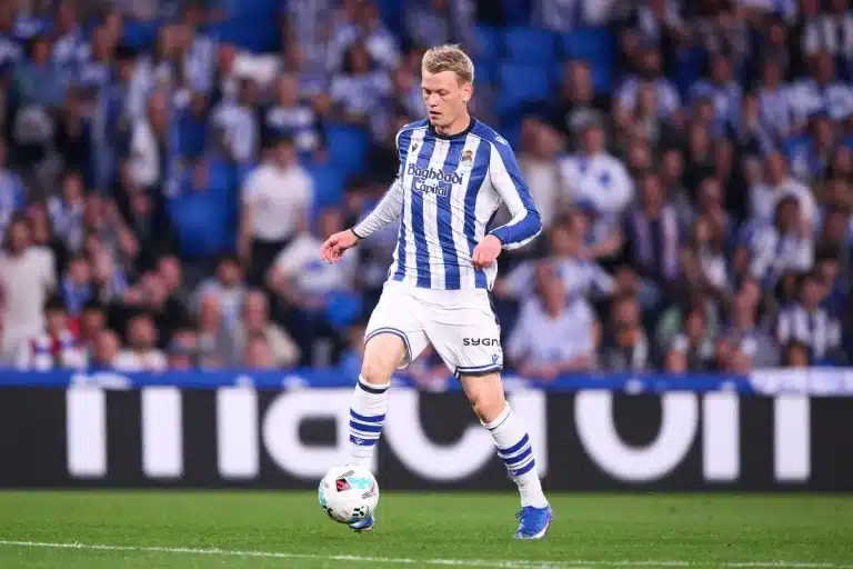 Orri Oskarsson sous le maillot de la Sociedad @Alamy