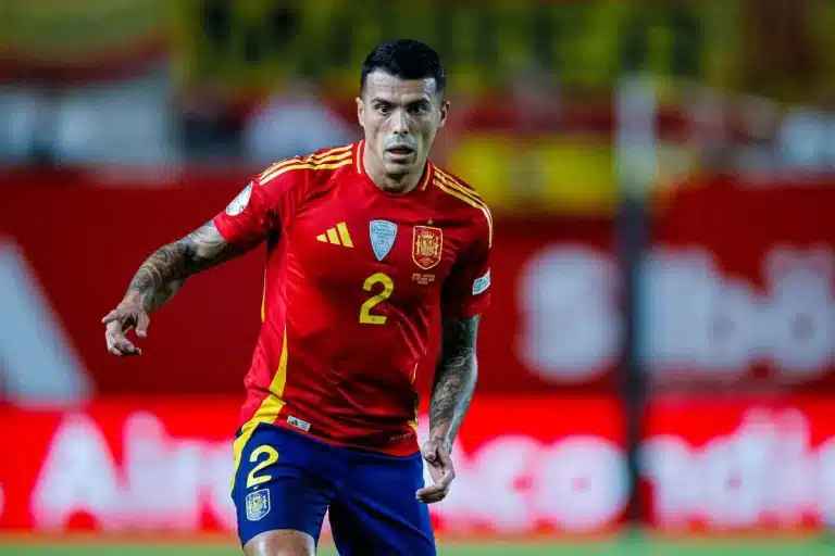 Pedro Porro sous le maillot de l'Espagne @Alamy