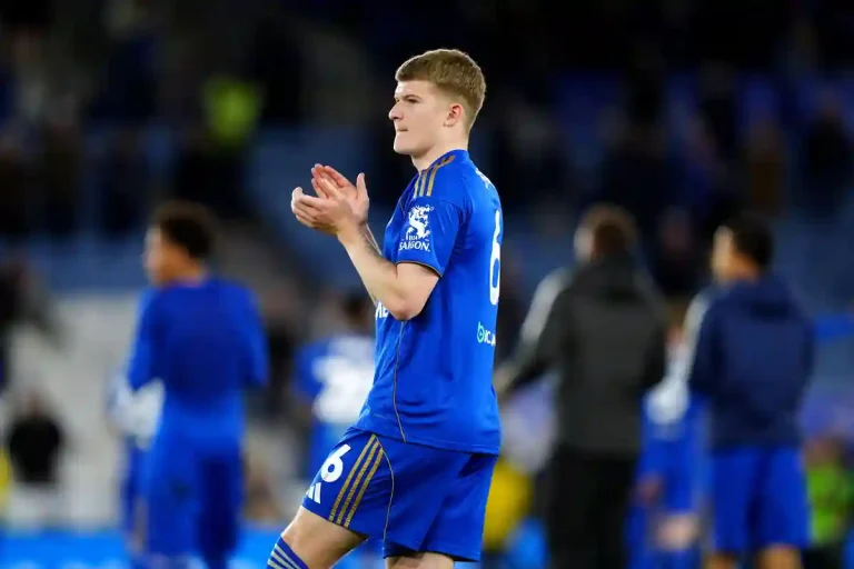 Jordan James avec Leicester City @alamy