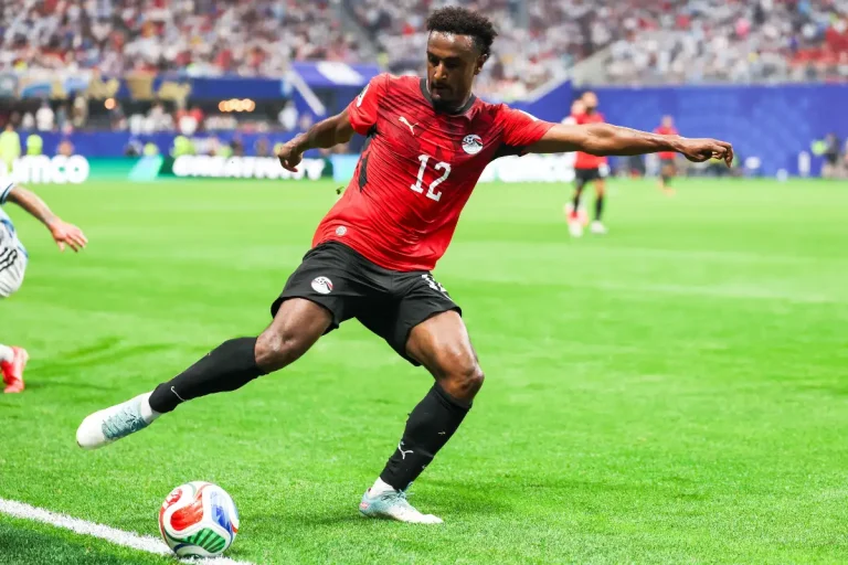 Haissem Hassan sous le maillot de l'Egypte