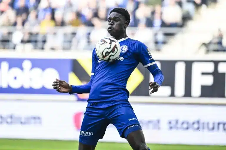 Ibrahima Cissé sous le maillot de La Gantoise