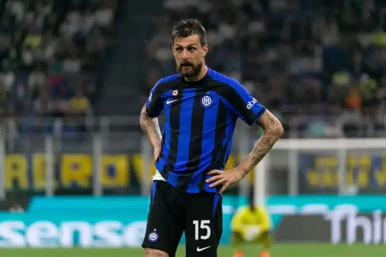 Francesco Acerbi sous le maillot de l'Inter @Alamy