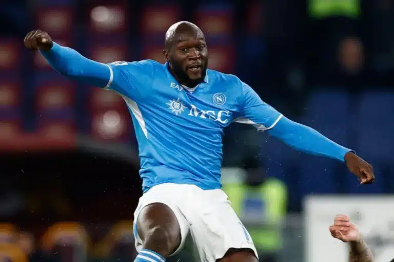 Romelu Lukaku sous le maillot du Napoli @Alamy