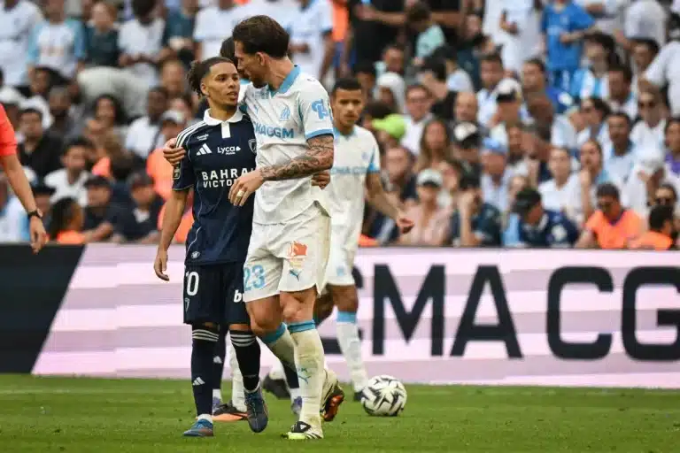 Hojbjerg sous le maillot de l'OM @Alamy