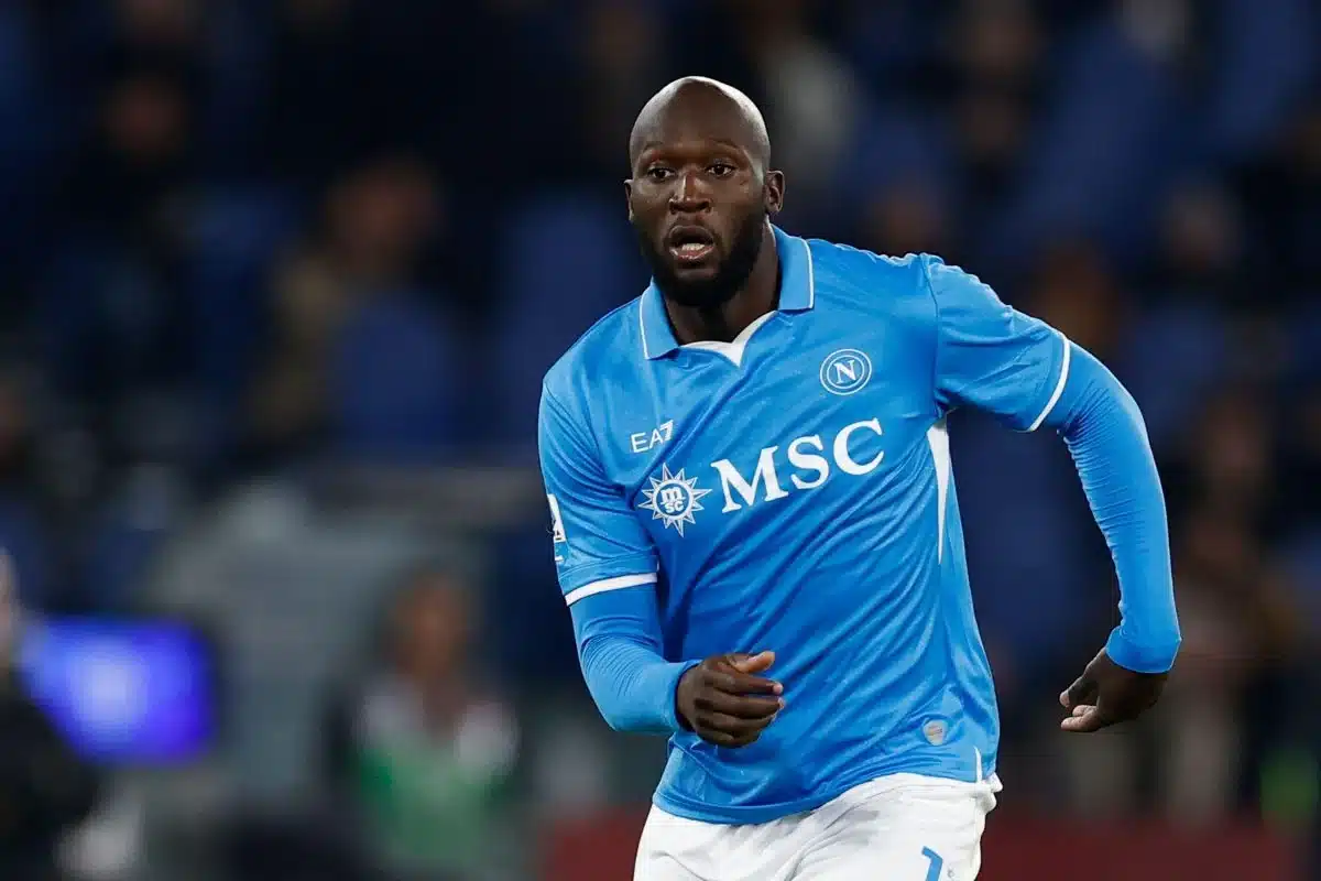Romelu Lukaku sous le maillot du Napoli @Alamy