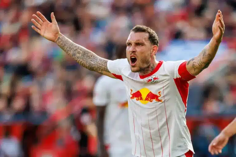 David Raum sous le maillot de Leipzig