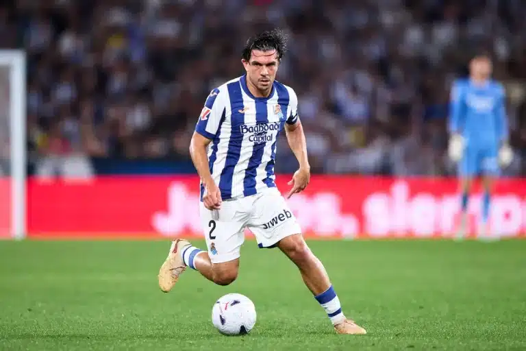 Jon Aramburu sous le maillot de la Real Sociedad