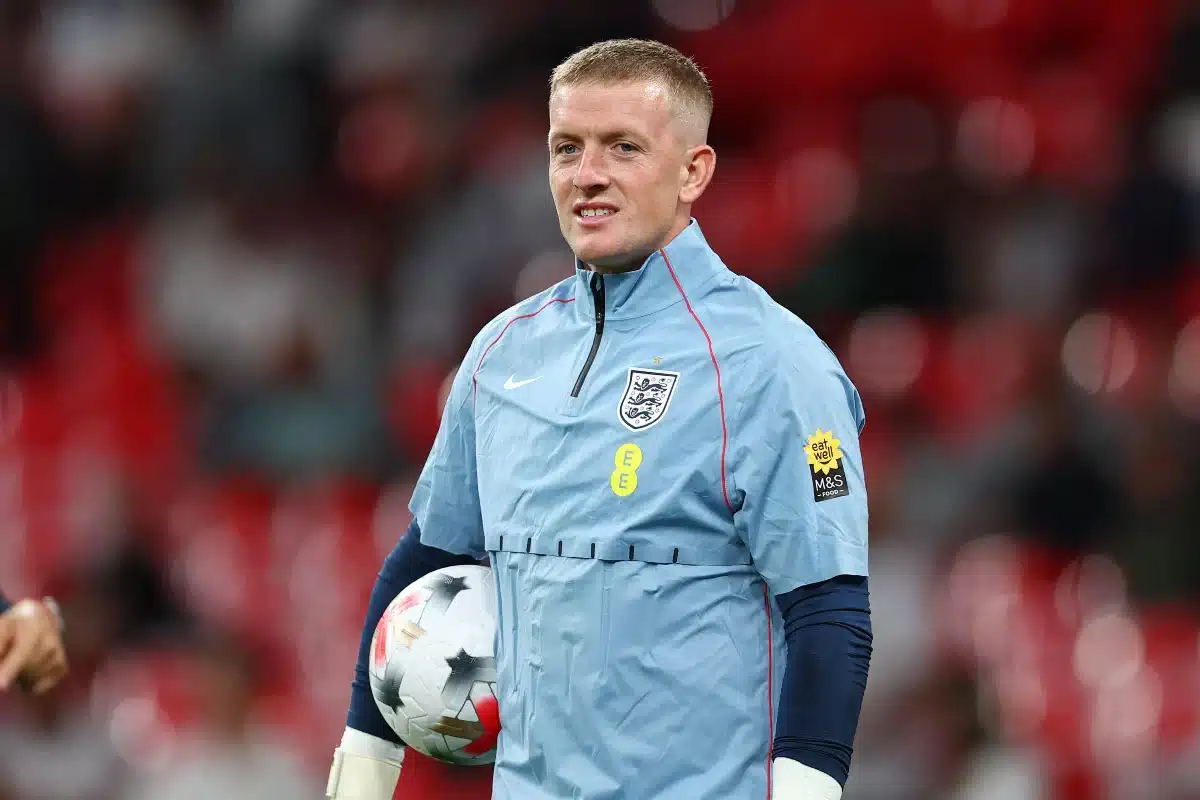 Jordan Pickford avec l'Angleterre
