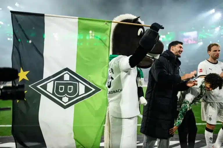 La mascotte du Borussia Moenchengladbach @Alamy