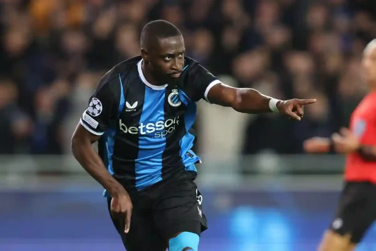 Carlos Fobs sous le maillot du Club Bruges