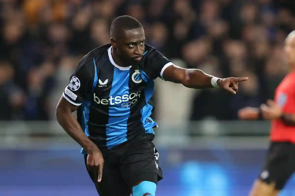 Carlos Fobs sous le maillot du Club Bruges