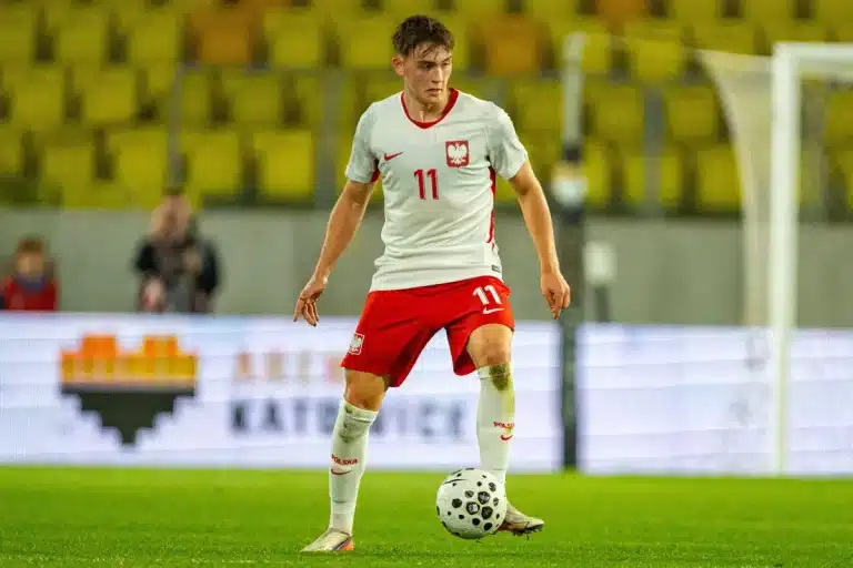 Bartosz Mazurek sous le maillot de la Pologne
