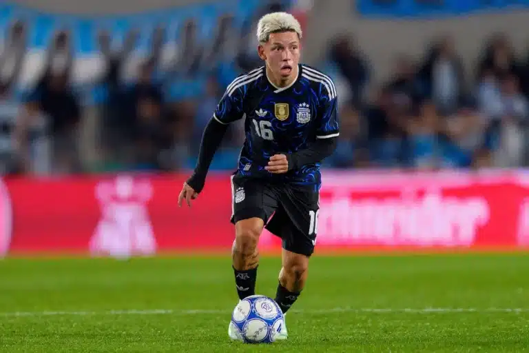 Gianluca Prestianni sous le maillot de l'Argentine
