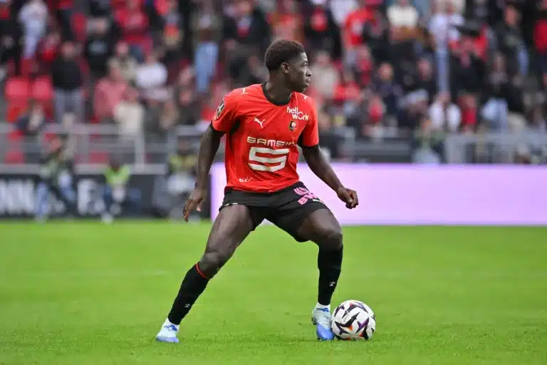 Mahamadou Nagida sous le maillot du Stade Rennais