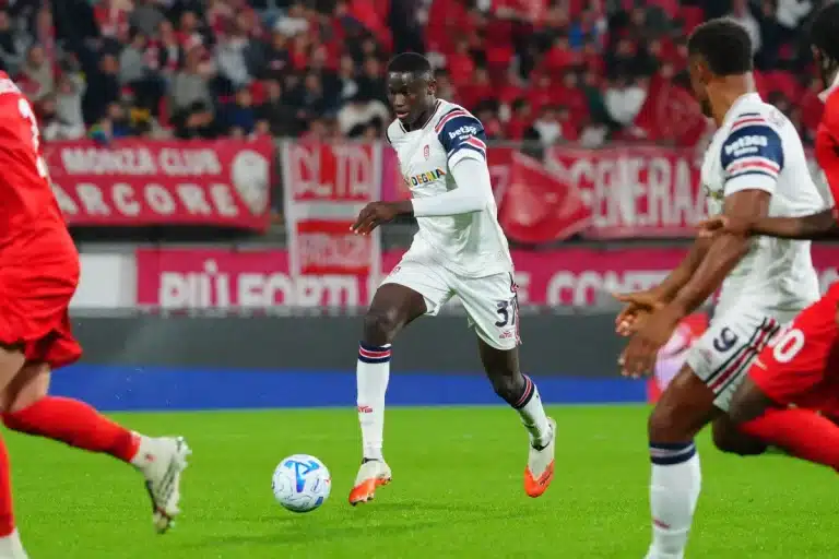 Paul Mendy sous le maillot de Cagliari