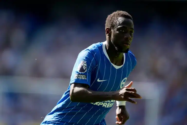 Yankuba Minteh sous le maillot de Brighton